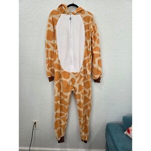 Funziez by Silver Lilly Giraffe Onesie Mens Medium Costume Jumpsuit